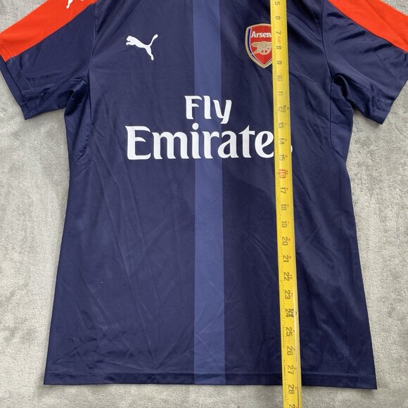 Puma Jersey Mens L Arsenal #18 Blue 16/17 Training Practice Kit Football Soccer - Picture 2 of 10